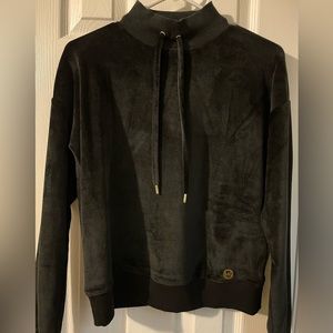 Michael Kors Women's Velour
Mock Sweatshirt Black Pullover